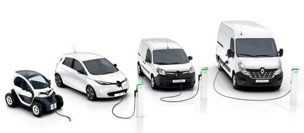 Renault ofrece la gama más completa de veh. eléctricos del mercado.