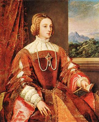Isabel de Portugal (Titian, 1548) Abuela materna de