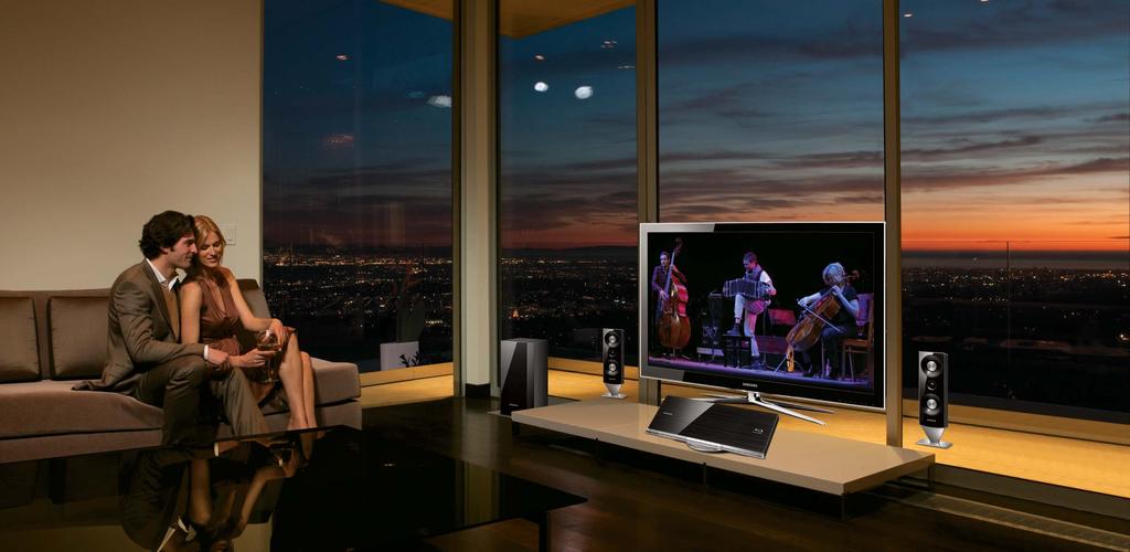 SAMSUNG Una nueva dimensión en sonido Los Home Cinema de Samsung abren nuevas dimensiones al sonido.