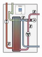 El agua caliente se genera cuando se demandan en el punto de extracción más de 2 l/min de agua caliente. El sensor de flujo que está integrado en la estación registra la velocidad de extracción.