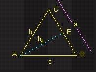 quedadividido en dos triángulos rectángulos como en el caso anterior.