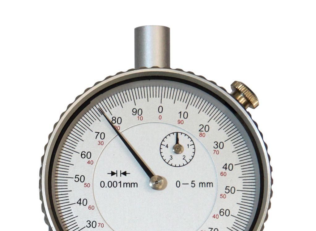 0,001 mm. Precisión según la norma DIN 878.
