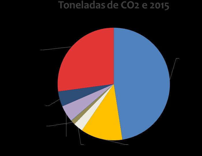 Gráfico II. Fuentes de Emisión de CO2 equivalente Año 2015 IX.