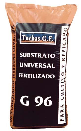 SUSTRATO G - 96 las plantas le prefieren especial para plantas resistentes a las sales G - 96 Turbas GF elabora el sustrato G- 96 especialmente preparado para plantas resistentes a las sales como