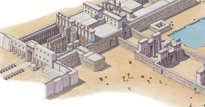 Función y significado : El conjunto de Karnak-Luxor estaba dedicado sobre todo al culto del dios Amón-Ra, el principal de la religión egipcia, pero como en otros templos egipcios también se veneraba