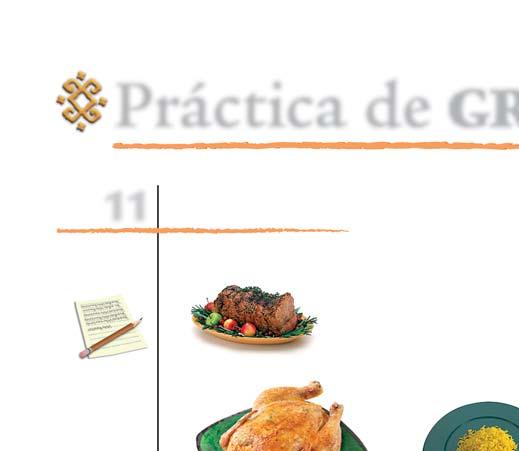 Práctica de GRAMÁTICA 11 Escribir Hablar Qué piden? Describe qué piden las personas. (Tell what these people are ordering.