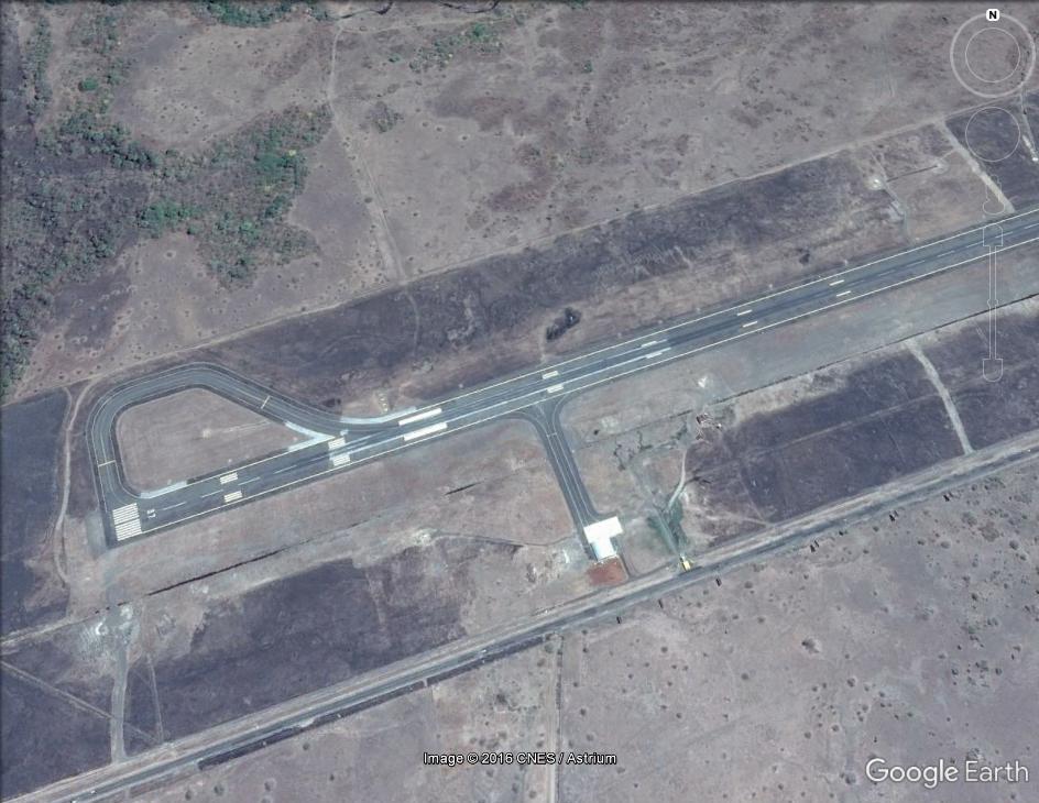 Imagen 4 Vista aérea de la pista 07, en el sector suroeste del Aeropuerto Internacional Daniel