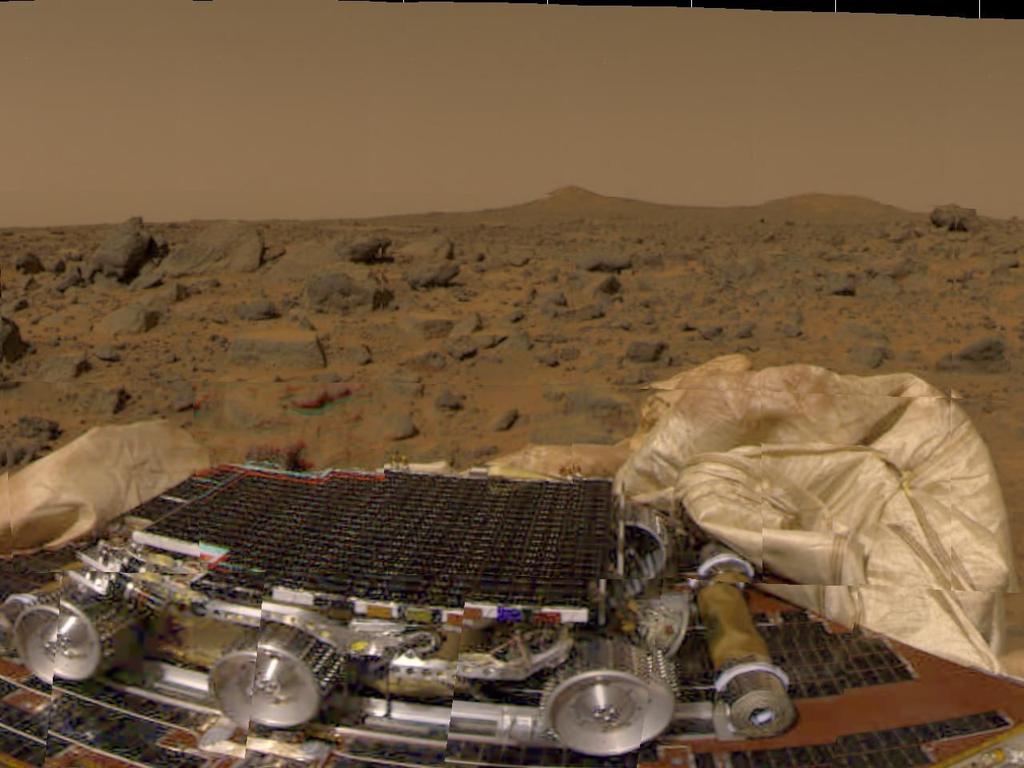 Las misiones Viking fueron las encargadas de hacer un mapa de la superficie de Marte, este fue realizado con observaciones realizadas en el infrarrojo.