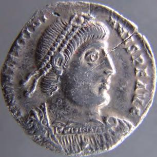Miliarense de Valentiniano I Roma Plata Diám.