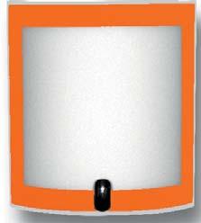 2243 Acabado: Color Naranja Vidrio: Opalizado Modelo: W33013A 550 x 350mm 2