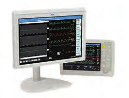 ) Componentes del sistema Infinity Acute Care System Transforme la dinámica de trabajo del hospital con la solución de monitorización Infinity Acute Care System Esta innovadora solución con pantalla