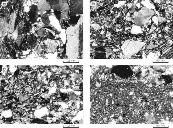 1. Texturas producidas por deformación 1.1. Fracturación, deslizamiento y rotación pasiva de los granos minerales (Deformación mecánica). 1.2.