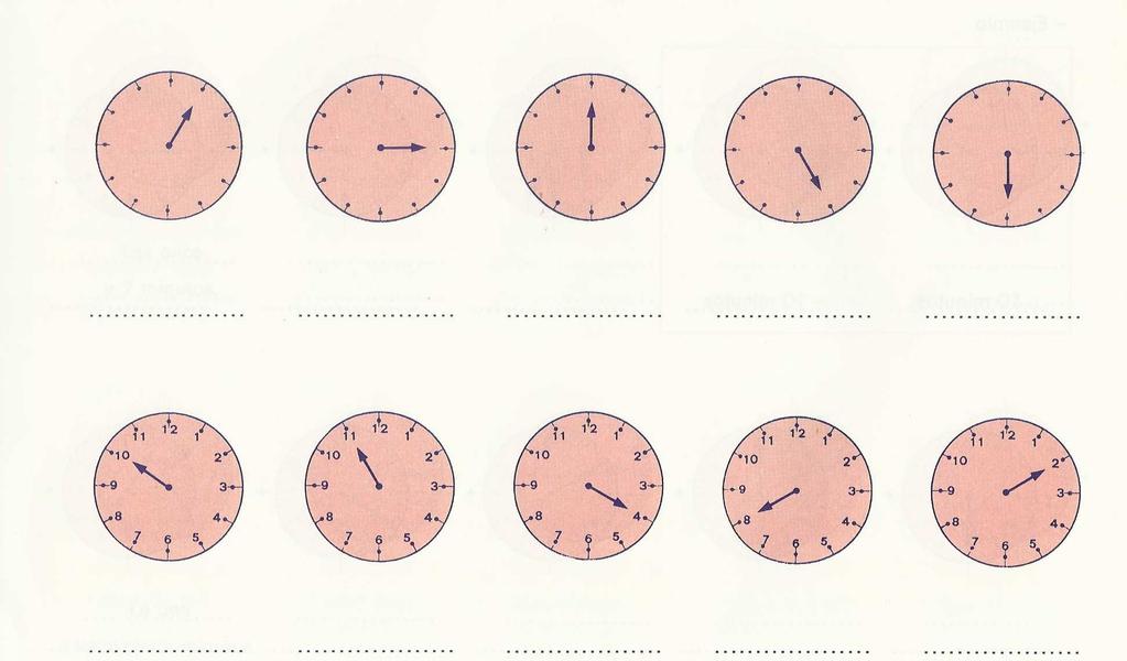 EJERCICIO 3: Para trabajar y aprender cómo leer la hora en un reloj de