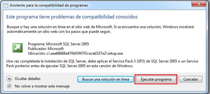 Instalación SQL 2005 Express 1.