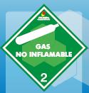 Clase 2: Gases comprimidos, licuados, o disueltos bajo presión Gases
