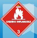 Clase 3: Líquidos Inflamables Son líquidos o mezclas de estos, o líquidos conteniendo sólidos en