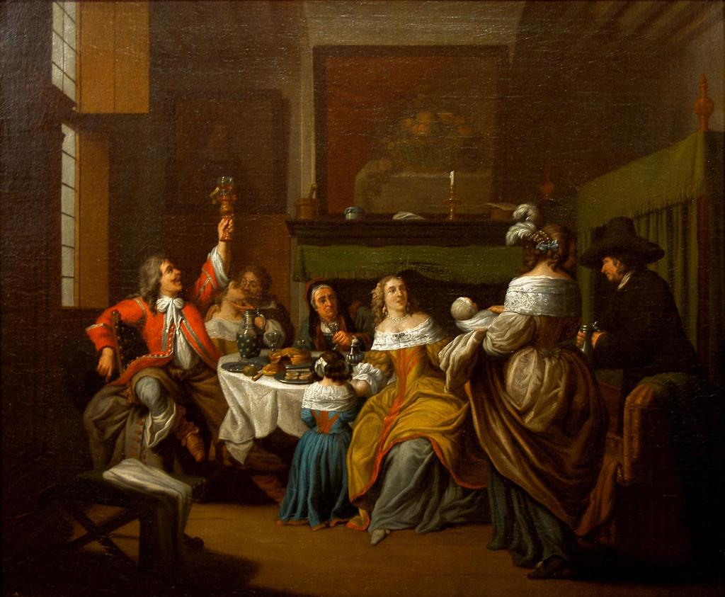 Jan Josef Horemans "El Viejo" (Amberes 1682 Florencia antes de 1759) Interior con
