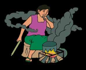 NEXO Los principales problemas de cocinar con fuego abierto son: Como la combustión es deficiente se produce mucho humo El olor del humo se impregna en la ropa Las partículas de hollín