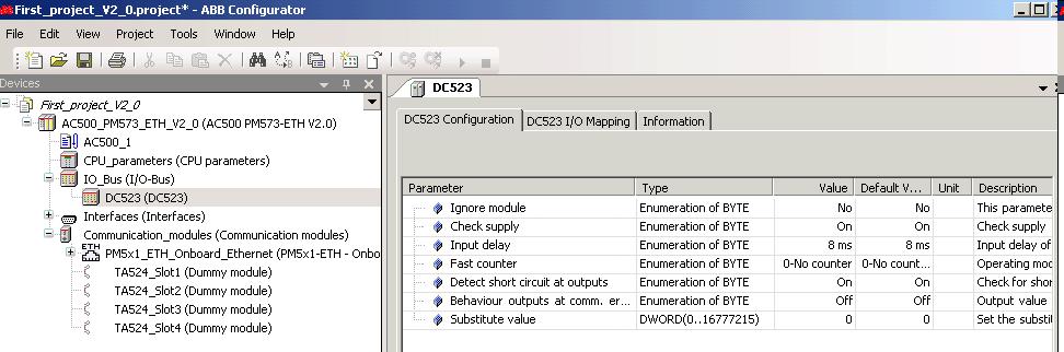 Configurar el PLC: configuración de los módulos de E/S y