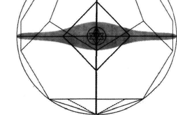 Intre Alpha (steaua tetraedrică) şi Omega (dodecaedru stelat), sunt multe alte câmpuri geometrice de energie, care toate sunt centrate simetric pe tubul pranic.