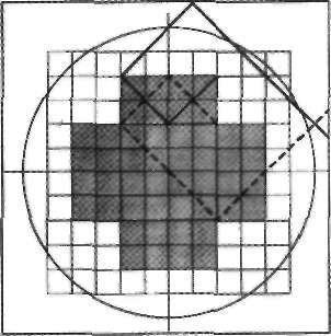9-24. Reţeaua celui de al doilea nivel de conştiinţă; spirală lipsită de sincronicitate. Aici o unitate este o diagonală a unei reţea pătrate puteţi urma secvenţa Fibonacci.