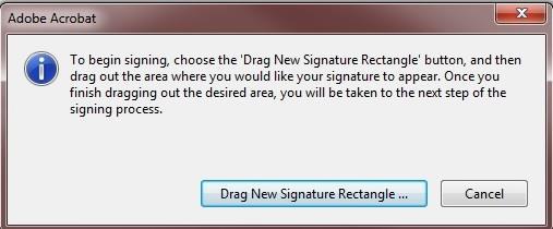Paso 4 Step 4 Presione Draw New Signature Rectangle