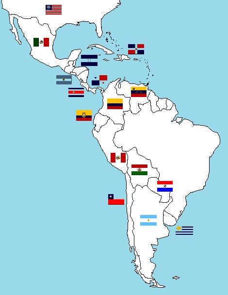Nuevo Arriba! 1 Actividad extra: Mapa Sabes cuáles son y dónde se ubican los países hispanohablantes de América?