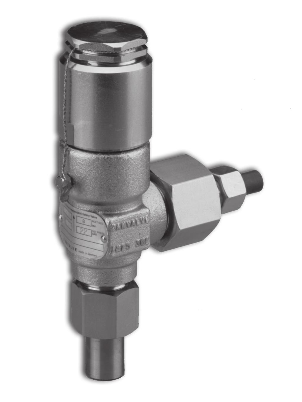 Introducción La válvula BSV es una válvula estándar de seguridad, independiente de la presión de salida, especialmente diseñada para proteger pequeños componentes de la instalación frente a presiones