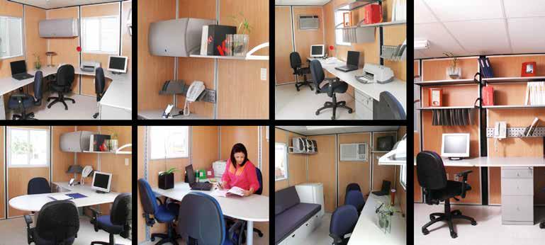 modelos), cremalleras de 90 cms (solo en unidades premium, sujetan escritorios, mobiliario, accesorios, etc.