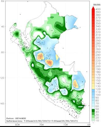 1. Comportamiento de las lluvias a nivel nacional En Enero 2017, las lluvias en la sierra occidental incrementaron sus acumulados, los cuales se mantuvieron deficitarios durante octubre, noviembre y