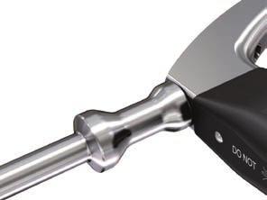 170 Guía corredera Para usar un martillo, enrosque el impactador en el arco de inserción híbrido y apriételos con la llave combinada.