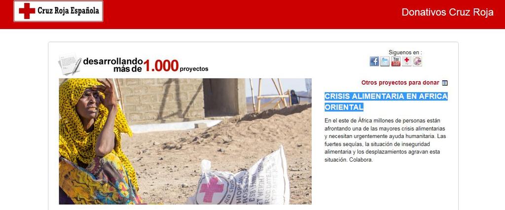Llamamiento Cruz Roja Española ha lanzado una campaña de recaudación de fondos para atender las necesidades de la población afectada por la