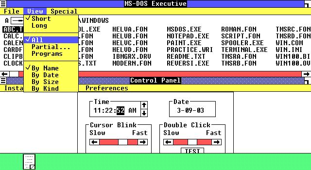 Microsoft Año 1985, Windows 1 Es la