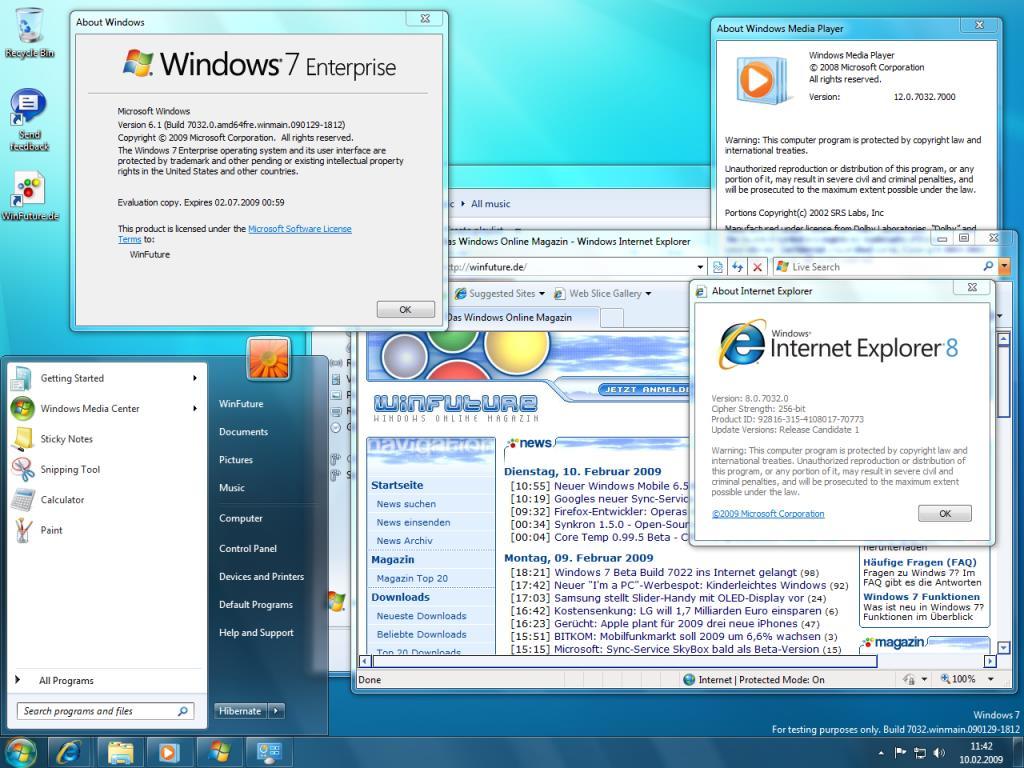 Microsoft Año 2009, Windows 7 La última versión del sistema operativo de Microsoft basada en MS DOS. Introduce el System Restore. Incorpora la tecnología táctil.