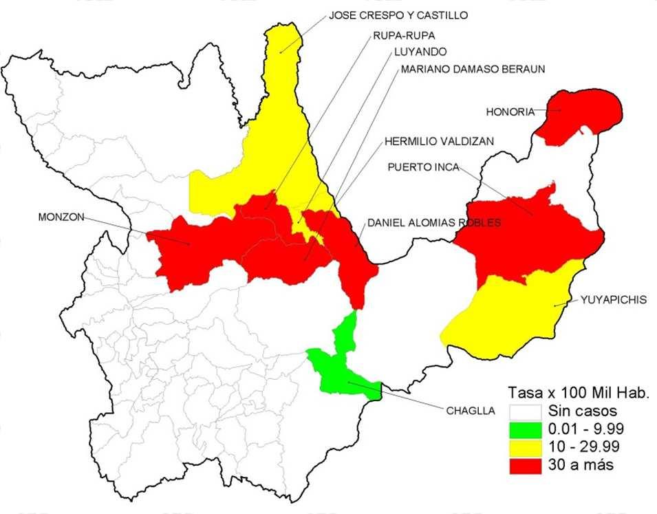 CASOS DENGUE: Departamento de Huánuco 2009 2013* Curva de casos de Dengue.