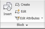 Insertar un bloque Comando Insert Alias: I Etiqueta Home / Block / Insert Especificar escala (1 para insertar el