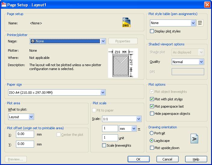 Configurar el tamaño del papel, en un layout Clic derecho / page setup manager Clic en botón modify Seleccionar ploter ( DWF6 eplot si va imprimir con terceros) Seleccionar tamaño de papel Asignar