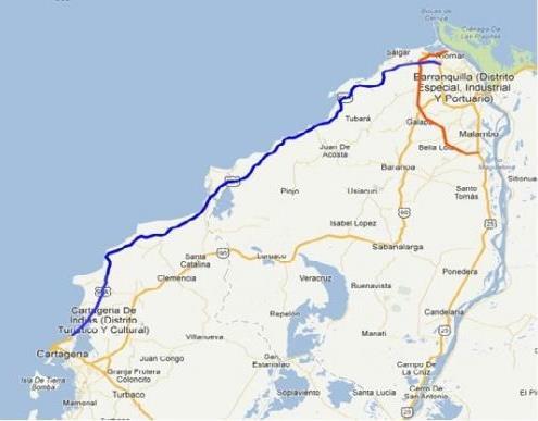 mantenimiento del corredor Proyecto Cartagena - Barranquilla y Circunvalar de la Prosperidad.