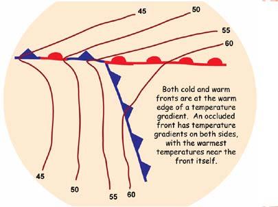 Frente ocluido En general los frentes fríos se mueven más rápido que los cálidos, y pueden alcanzar a otro frente cálido que existe delante.