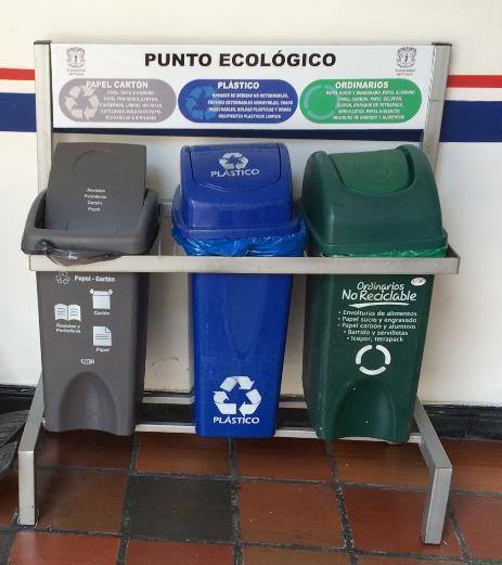 Áreas públicas de segregación de residuos: La Unidad de Salud cuenta con 3 puntos estratégicos de segregación de residuos, ubicados en áreas específicas dentro de las instalaciones particularmente