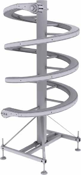 levador en espiral l elevador en espiral es una solución compacta y de alta producción para elevación ascendente o descendente. No es necesario ningún tipo de control.