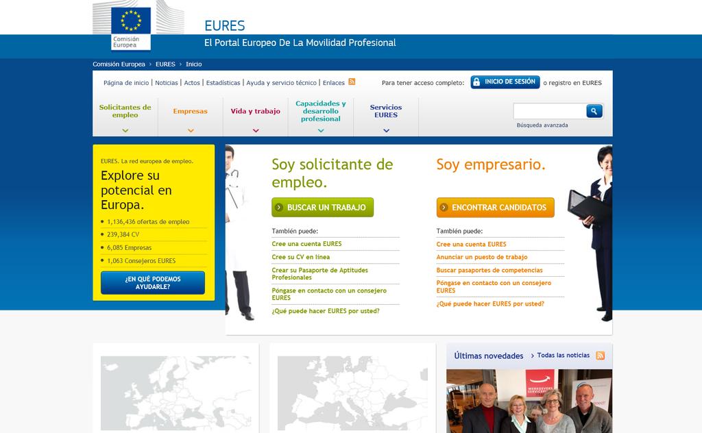 2. VISIBILIDAD EURES EN INTERNET La red EURES en Internet está presente en: El Portal Europeo de la Movilidad, www.eures.europa.eu El Portal del Servicio Público de Empleo Estatal www.sepe.
