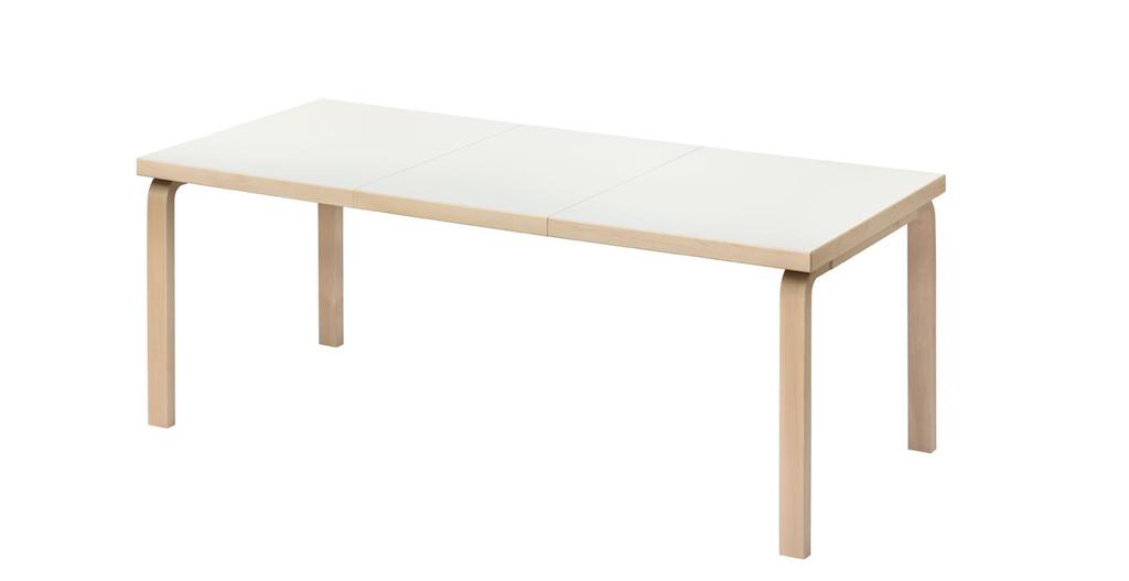 Mesa 97 EXTENSION-TABLE Diseño: Alvar Aalto ARTEK Mesa rectangular de estructura realizada en madera de abedul y