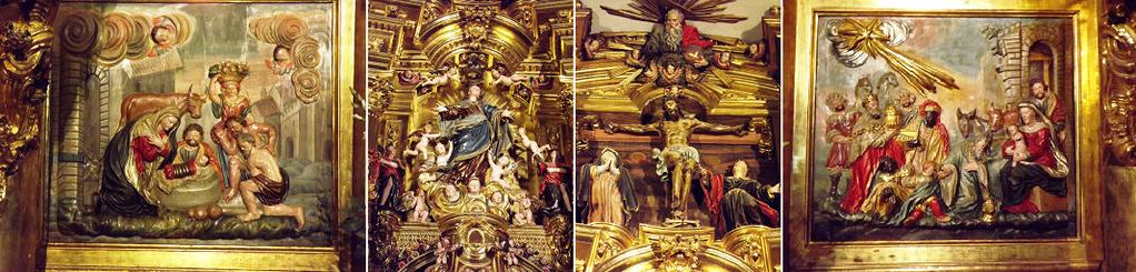 XVI, en su elaboración participaron varios artistas además de Diego Camporredondo, responsable de su arquitectura en el año 1517, dorado por Bernardo Vea y policromado por