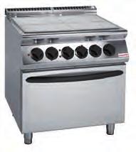 306 Catálogo General 2017 Cocinas cocina modular / Serie 900 COCINAS SERIE 900 PLACAS RADIANTES A GAS Y ELÉCTRICAS SV 98 TPFE DET.