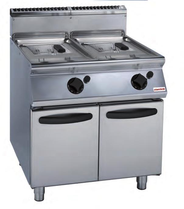 310 Catálogo General 2017 Cocinas cocina modular / Serie 900 COCINAS SERIE 900 FREIDORAS A GAS