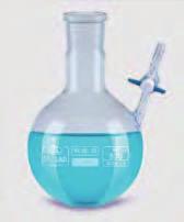 GENERAL CATALOGUE EDITION 8. Destilar, separar, filtrar Destilación, síntesis/matraz con Matraz redondo de nitrógeno (matraz Schlenk), vidrio de borosilicato.