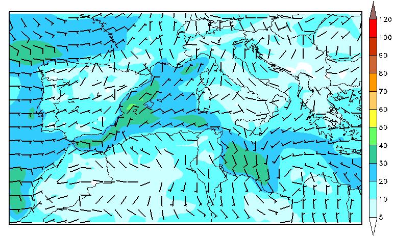 Modelizacion Mediante el modelo meteorológico Regional Atmospheric Modelling System (RAMS), se ha simulado el episodio de lluvias torrenciales del 11-12 de Octubre.