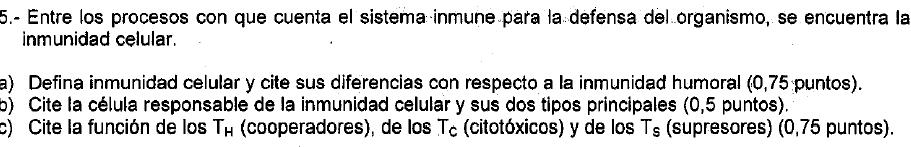 SELECTIVIDAD http://www.uc3m.es/uc3m/serv/ga/sel/examenes.html http://www.selectividad.profes.net/ 5) Respecto a la respuesta inmune: a) Defina el concepto de antígeno (0,5 puntos).