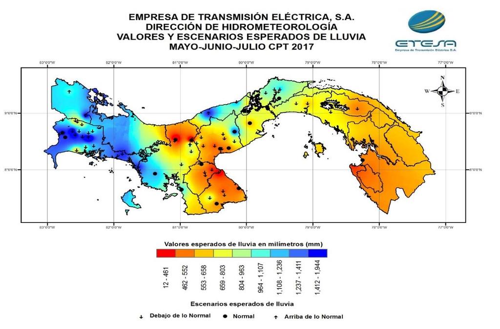 PERSPECTIVA CLIMÁTICA DE PANAMÁ, PERIODO MAYO A JULIO 2017 Años análogos considerados: 1993, 2002, 2014.
